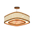 Pendente Palha Leve Anel Lamé PL5515 - comprar online