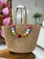 Bolsa de Palha com Pompons