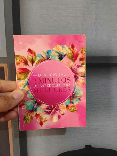 livro devocional 3 minutos de sabedoria para mulheres - usado