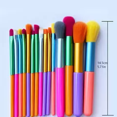 Kit de Pincéis de maquiagem coloridos, - loja online