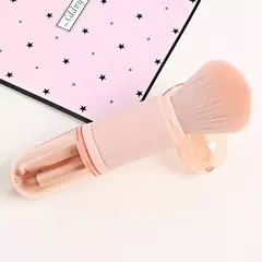 Conjunto de pincéis de maquiagem - kabuki retrátil - comprar online