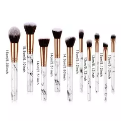 Kit de pinceis de maquiagem - Marble Makeup Brush - loja online