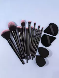 Conjunto de 12 Pincéis de Maquiagem - Alfe Beauty - Maquiagem e Cosméticos 