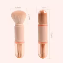 Conjunto de pincéis de maquiagem - kabuki retrátil - loja online