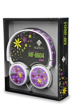 Fone de Ouvido Flor Violeta MF-8604V - comprar online