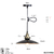 Lustre Simples de Arte Country Americana com Interruptor - comprar online