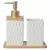 Kit Lavabo Banheiro Dispensador Líquido Escova Bandeja / 350 na internet