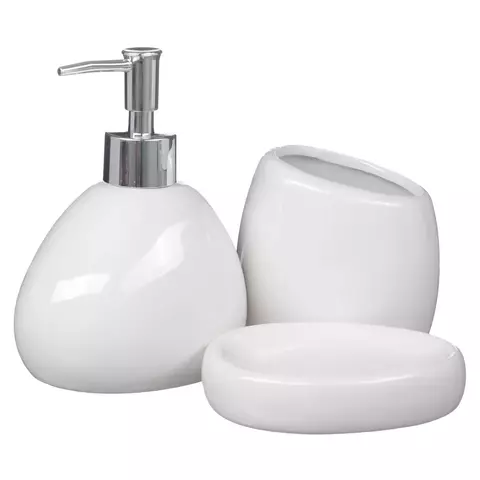 Conjunto Banheiro Lavabo 3 Peças Sabonete Líquido / 948