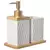 Kit Lavabo Banheiro Dispensador Líquido Escova Bandeja / 350