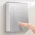 Evite interruptor de botão de parede com luz indicadora 2way prata escovado pai - loja online