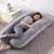 Pangdube travesseiro de gravidez 130*70cm travesseiro de cintura de dormir para - comprar online