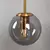 Nordic moderno vintage lâmpadas de parede led bola vidro espelho ao lado do qua
