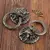 2 peças antigo bronze dragão cabeça alças antigo estilo chinês vintage puxa - comprar online