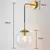 Nordic moderno vintage lâmpadas de parede led bola vidro espelho ao lado do qua - loja online