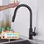 Rozin toque inteligente torneira da cozinha preto pull out sensor torneiras pret - comprar online