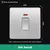 Evite interruptor de botão de parede com luz indicadora 2way prata escovado pai - loja online