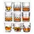 Copos de uísque da moda, uísque escocês, Bourbon, coquetéis, RUM, copos de u