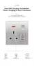 Evite interruptor de botão de parede com luz indicadora 2way prata escovado pai - comprar online