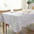 1 peça 137x90cm preto e branco peva impermeável toalha de mesa xadrez padrão - comprar online