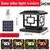 Luz solar ao ar livre led coluna cronometrada luz escurecimento luzes solares co