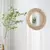 1 peça boêmio circular parede tecido espelho decorativo estilo homestay parede - loja online