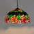 Retro estilo tiffany lustre de vidro colorido mediterrâneo luz pingente para ba na internet