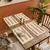 4 peças de jogos americanos boho, fazenda placemat com borlas para decoração - DOMU DECOR