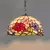 Retro estilo tiffany lustre de vidro colorido mediterrâneo luz pingente para ba - DOMU DECOR