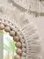 Boho espelhos decorativos macrame espelho redondo estético decoração do quart - loja online