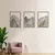 3 peças/aet quadros minimalista paisagem arte de parede de metal, montanha painéis qua - comprar online