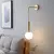 Imagem do Simples e moderno lâmpada de parede vidro nórdico criativo led luxo lâmpadas