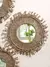 Boho espelhos decorativos macrame espelho redondo estético decoração do quart - DOMU DECOR