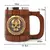 Imagem do Viking Madeira Caneca De Cerveja Estilo, Simulação Barril De Madeira, Parede D