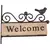 Madeira Bird Welcome Door Placa, Sinal De Montagem Na Parede, Placa Vintage Retr - comprar online