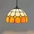 Retro estilo tiffany lustre de vidro colorido mediterrâneo luz pingente para ba - comprar online