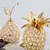 1pc ouro cristal abacaxi ornamento estatueta de frutas artificial mesa peça cen