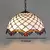Retro estilo tiffany lustre de vidro colorido mediterrâneo luz pingente para ba - loja online