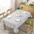 Imagem do 1 peça 137x90cm preto e branco peva impermeável toalha de mesa xadrez padrão