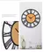 3d grandes relógios de parede nórdico numerais romanos retro redondo madeira m - DOMU DECOR
