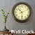 Relógio de parede grande com design retrô, mecanismo de relógio retrô americ - DOMU DECOR