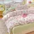 Conjunto de cama de algodão para casal, lençol confortável, estilo fresco, ca - DOMU DECOR
