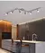 Gu10 sala de estar luz teto cromo/preto holofote cozinha ilha barra lâmpada do