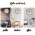1pc relógio de parede de madeira, francês vintage branco silencioso não-ticki - DOMU DECOR