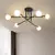 Moderno led aranha iluminação de teto ferro industrial preto/dourado nórdico na internet