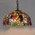 Retro estilo tiffany lustre de vidro colorido mediterrâneo luz pingente para ba - comprar online