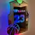 Personalizado camisa de basquete espelho luz rgb luz parede lâmpada controle re