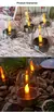 Velas solares led luz sem chama recarregável luz noturna para festa de casament - loja online