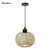Lâmpada pingente de bambu lustre luminária artesanal rattan luminária restaur na internet