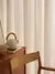 Textura de linho japonês, transmissão de luz de vento de madeira natural e cor - DOMU DECOR