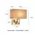 Arandelas de parede minimalistas pretas ou bronze com retângulo branco amarelo - comprar online